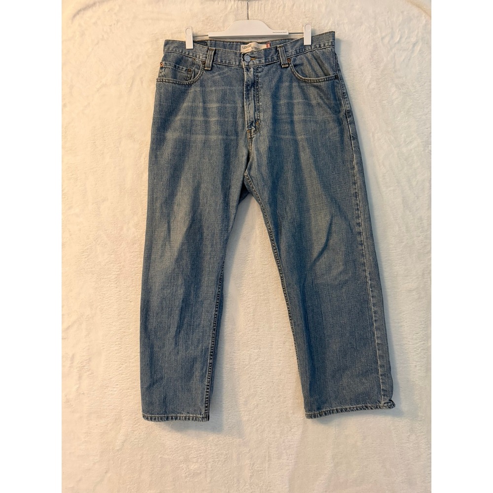 Levis 569 Loose Straight Jeans Mens 36x30 Blue Medium Wash Denim Pants